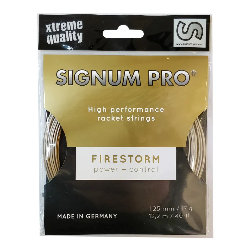 Polyester Tennis String SINGNUM PRO Firestorm 12.2M Tennis Line High Performance Racket Strings