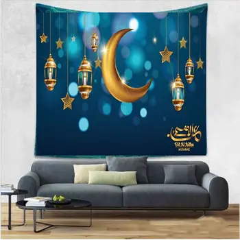 

New Style Fleece Printed Tapestry Machine Woven Crafts Decorative Painting Fabric Home Wall Hangers Hanging Cloth