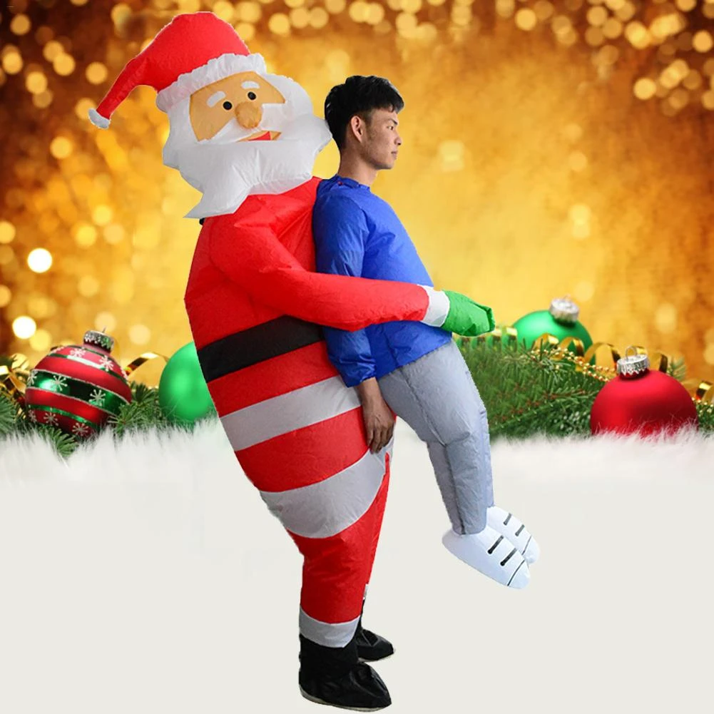Santa Claus Inflatable Doll Costume Figure Stage Performance Props New Year Christmas Decoration Hold People Inflatable Doll Party Diy Decorations Aliexpress