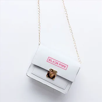 

kpop BlackPink KILL THIS LOVE Black White Crossbody Bag JENNIE LISA ROSE JISOO Fans Bag FH644