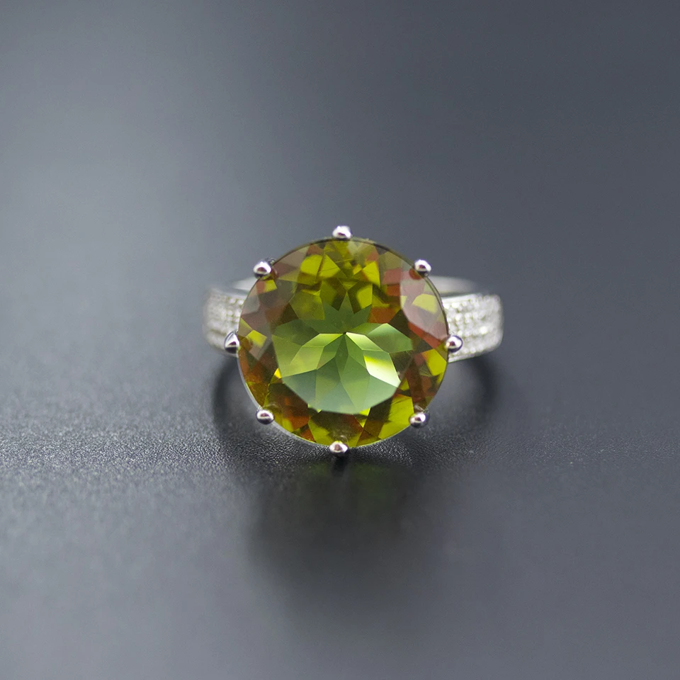 Bolai, большое круглое кольцо, 15 мм, сультанит, 925 пробы, серебро, изменение цвета, нано диаспора, драгоценный камень, ювелирное изделие, смелое кольцо для женщин 11,11