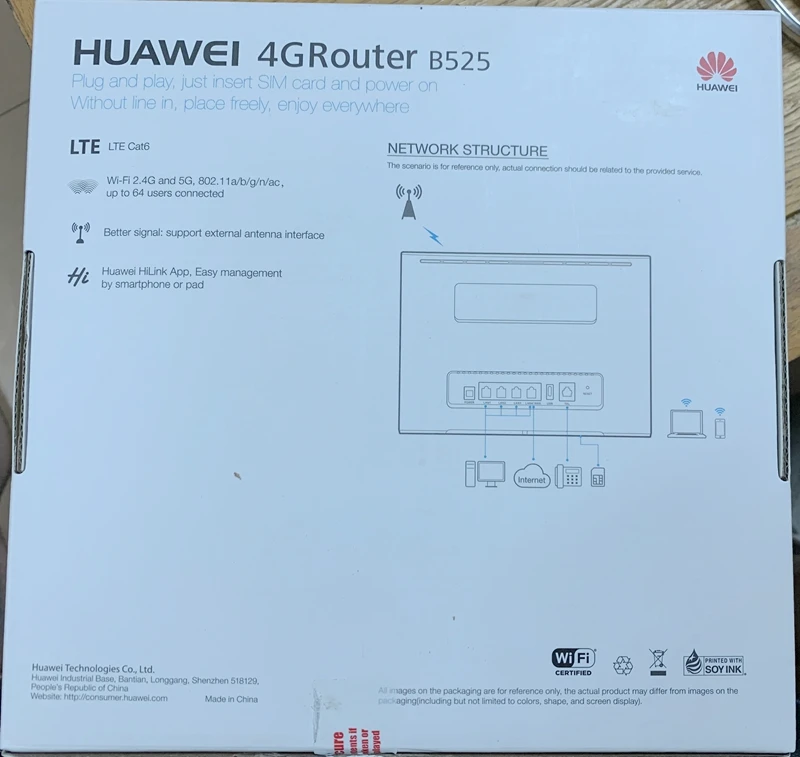 Разблокированный huawei B525 B525S-23A 4G LTE Cat. 6 мобильных точек доступа шлюз 4G LTE WiFi маршрутизатор ключ 4G CPE беспроводной маршрутизатор PK B593