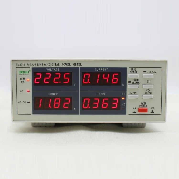 PM2012 True RMS AC& измеритель мощности постоянного тока/интеллектуальный Электрический тестер параметров