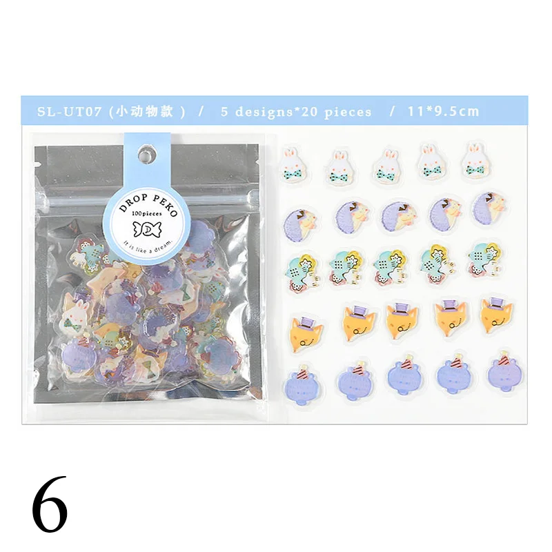 15-100pcs 70 шт./лот(1 пакет) DIY милые Kawaii Сердце Звезда липкие бумажные декоративные клеящиеся наклейки для украшения дома Фотоальбом Дневник - Цвет: 15-100pcs