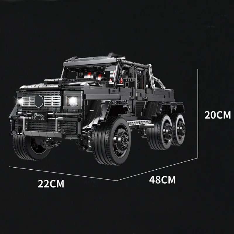 J901Technic автомобиль серии Совместимый MOC 2425 G63AMG 6X6 LAND CRUISER набор модели строительные блоки кирпичи Детские Машинки Игрушки для детей