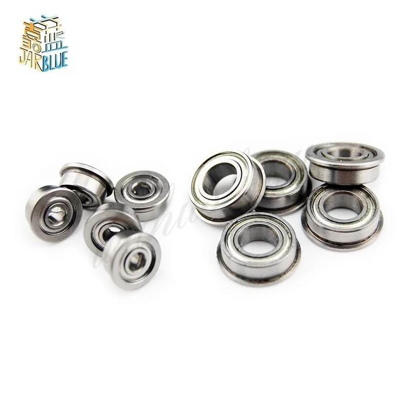 Mr105zz 604zz 606zz 608zz 623zz 624zz 625zz 626zz 635zz 685zz 698zz Deep Groove Ball Bearing Flanged Pulley Wheel 10pcs ball bearings