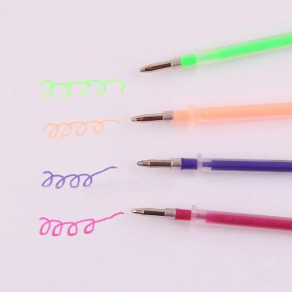 24/48 шт./партия набор флуоресцентных гелевых ручек|refillable brush pen|refill gel penrefill pen |