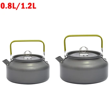 

0.8/1.2l Anodised Aluminium Camping Kettle Outdoor Coffee Kettle Camping Tableware Travel Tableware Outdoor Picnic Set