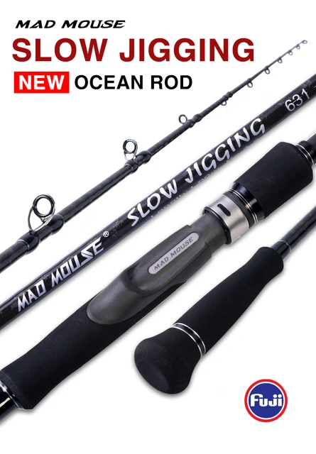 Brazzing Rodfuji Full Carbon Slow Jigging Rod 15kg 80-350g For Ocean Boat  Fishing