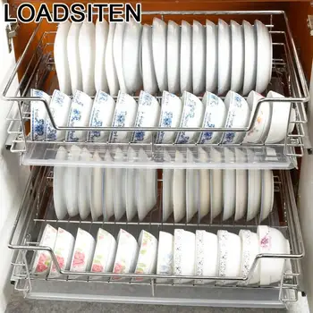 

Drainer Pantry Keuken Almacenaje Armario Platos Cucina Pantries Stainless Steel Organizer Cocina Cozinha Kitchen Cabinet Basket