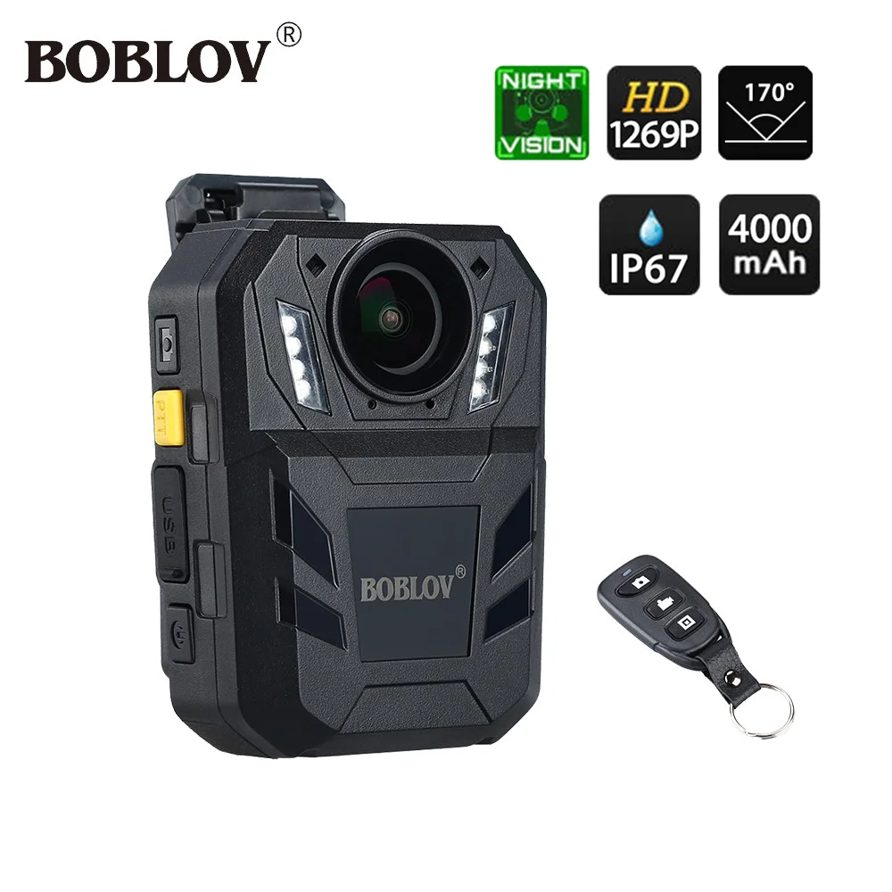 

BOBLOV WA7-D Police Camera HD 1296P Wearable Camera DVR Video Recorder Security Cam Remote Control IR mini cam police camera cam