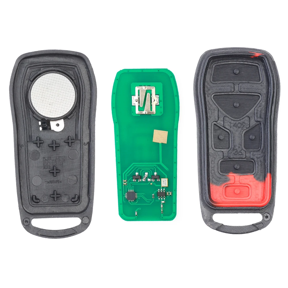 Keyecu 6 кнопки дистанционный ключ-брелок от машины для Nissan Quest 2004 2005 2006 2007 2008 2009, FCC, аддитивного цветового пространства(ID: KBRASTU51