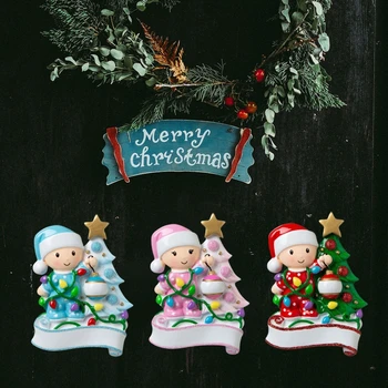 

2020 Christmas Decorations DIY Personalized Baby With colorful Light Beside Christmas Tree Home Decorating Xmas Gifts