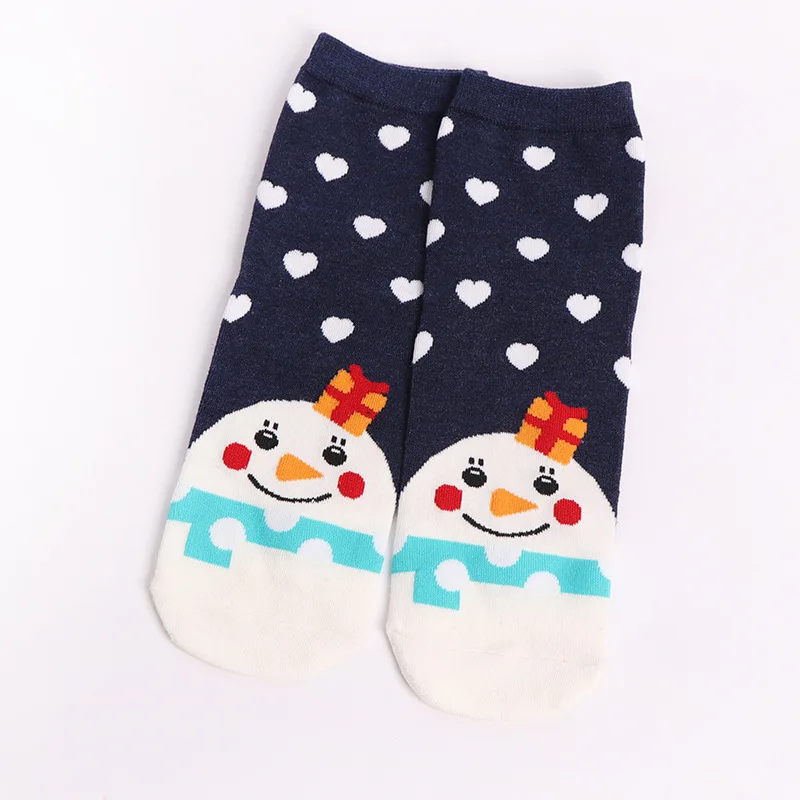 LJIQQ/5 пар милых женских носков на Рождество, милые повседневные носки, новые модные кавайные забавные носки для девочек, хлопковые носки - Цвет: E