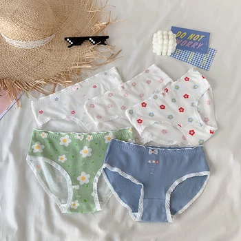 

Firm offers to film girl heart fafa Xuan elegant wind flowers pants stretch cotton article briefs the students