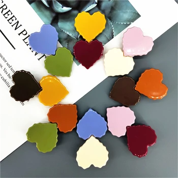 

Acrylic Resin Hair Barrettes Candy Color Heart Shape Duckbill Hair Clips Hair Clips Pattern Hairpins Geometric Clips Women Girl