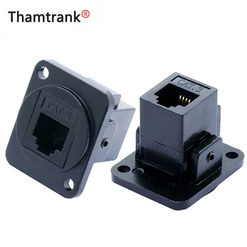 

10pcs/lot CAT3 RJ11 Female to Female Coupler Panel Mount 6P4C RJ11 Telephone Modular Socket Chassis RJ11 Extender