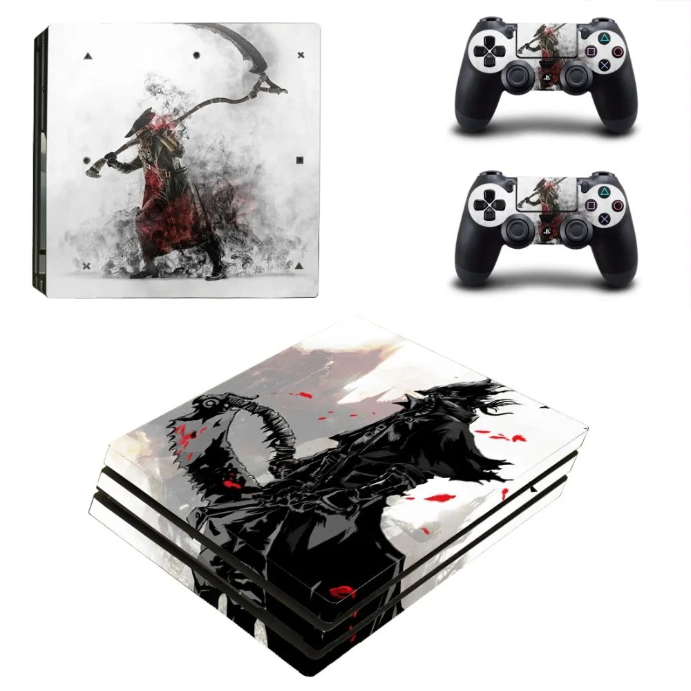 Игровая наклейка "Bloodborne" PS4 Pro наклейка для кожи для sony playstation 4 консоль и контроллеры PS4 Pro наклейка для кожи s винил - Цвет: Темно-синий