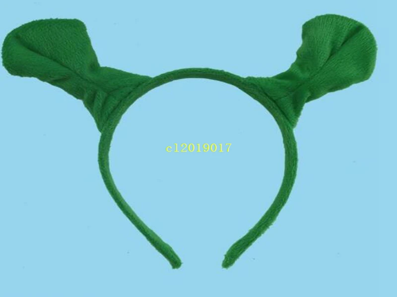 Halloween Children Adult Show Hair Hoop Shrek Hairpin Ears Headband Head Circle Party Costume Item Masquerade Party Supplies
