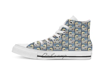 

Halloween Moon breathable Casual High Top lace-up Canvas shoes sneakers Drop shipping