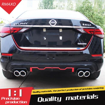 

For Sentra SYLPHY Body kit spoiler 2020-2021 For Nissan Sentra ABS Rear lip rear spoiler front Bumper Diffuser Bumpers Protector
