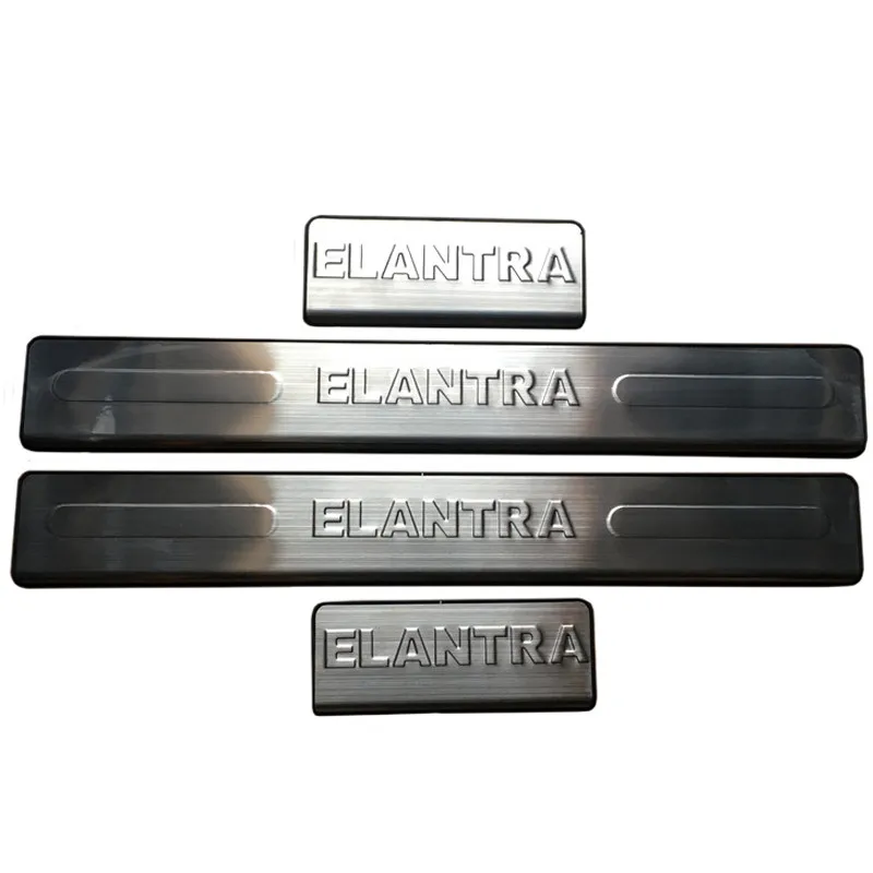 Накладка на порог из нержавеющей стали для Hyundai ELANTRA 2004-2015 автомобильные