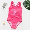 Star kids swimsuit Girls One-piece Swimsuit Girls Small Children Girls Cute Children Baby Striped Swimwear Wholesale sw103 ► Photo 3/6