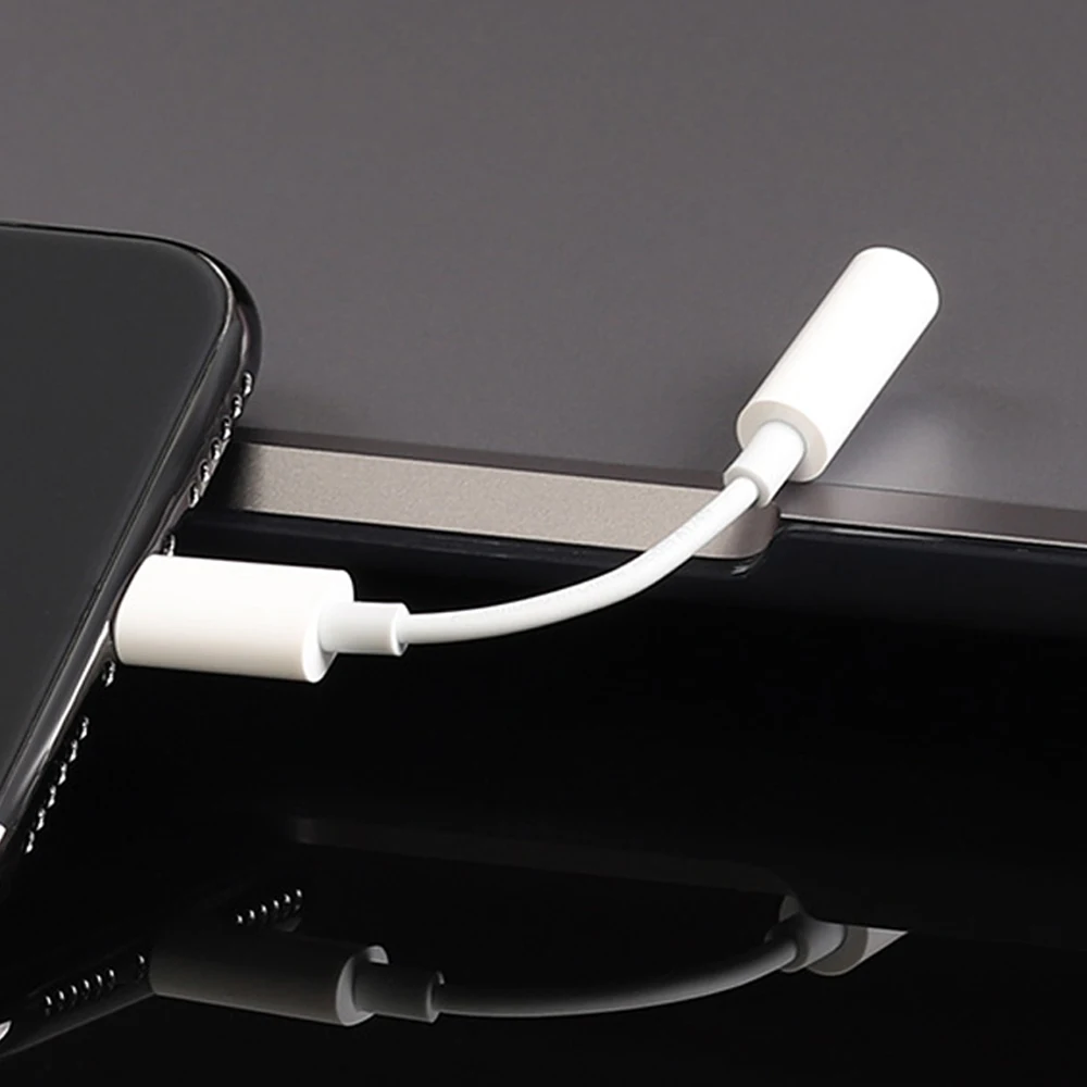 Ahowie аудио зарядный адаптер для Iphone X XR XS Max 8 7 6 Plus Aux Jack 3,5 мм аудио кабель для Ipad Apple Iphone XS 5SE конвертер - Цвет: White