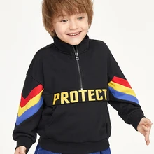 Balabala/детская одежда; футболка для мальчиков; Детский свитер; куртка для малышей; Новинка года; Осенняя ветровка с воротником