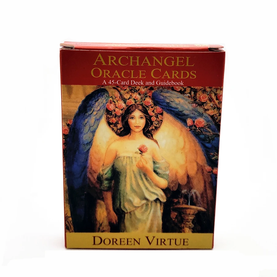 archangel Золотые стороны Романтика ангелы оракул карты колода единороги Lenormend оракул настольная игра Эзотерическая гадания Фэнтези - Цвет: archangel