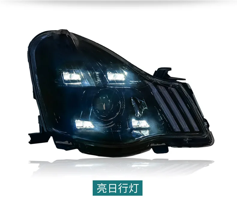 Автомобильный Стайлинг для фар Sylphy 2007-2011 Sentra светодиодный светодиодные дневные ходовые огни на передних фарах Биксеноновые линзы дальнего ближнего света парковки
