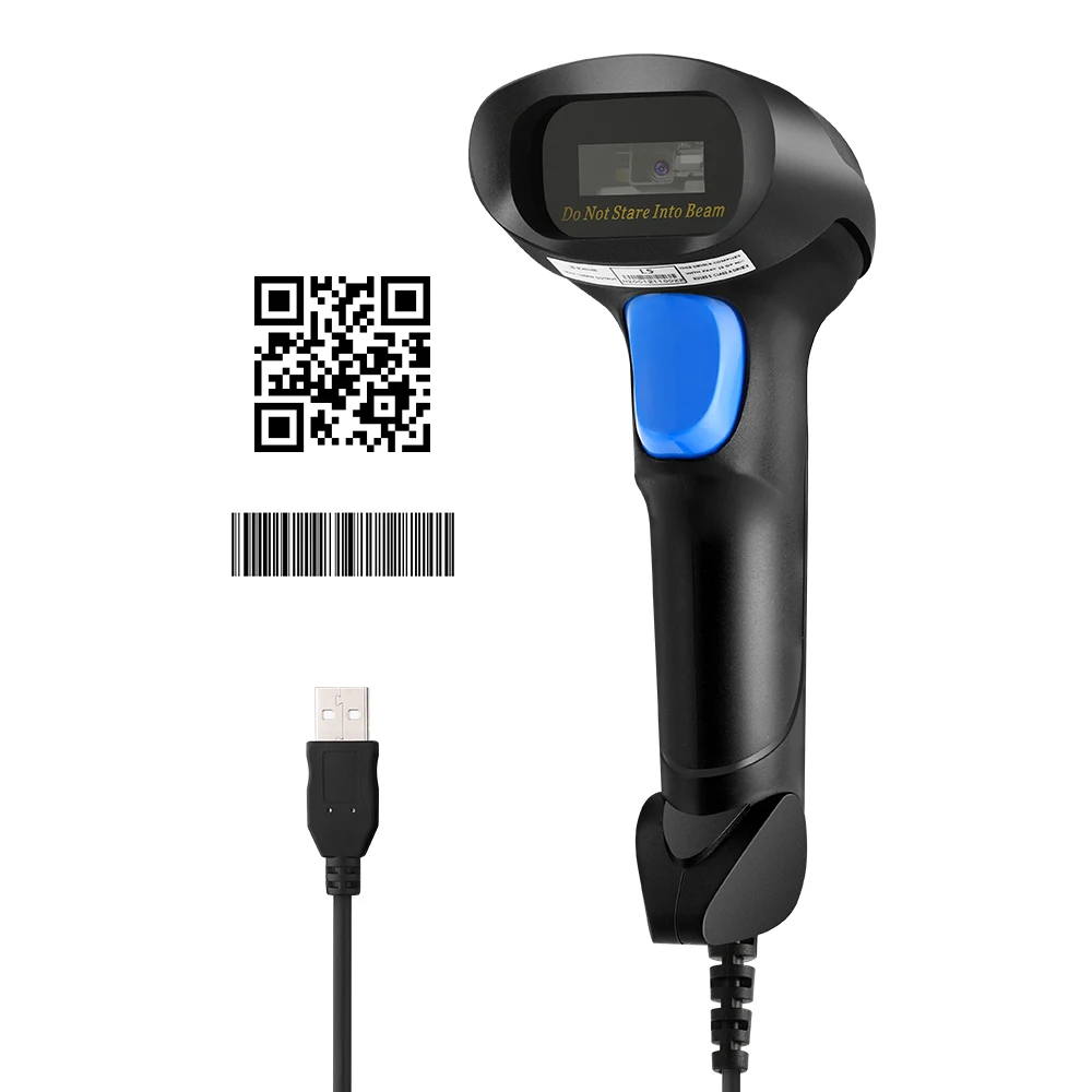 Сканер штрих кодов Eyoyo 1D QR 2D Ручной Проводной USB сканер CCD PDF417 Data Matrix