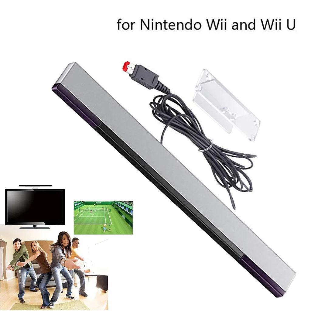 Barre de capteur de mouvement infrarouge filaire pour console de jeu Wii