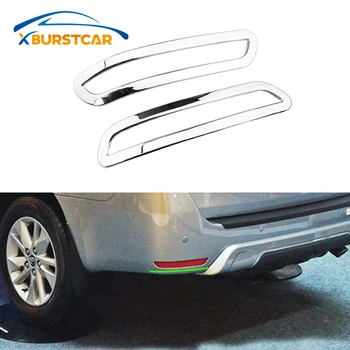 

Xburstcar 2 Pcs/set ABS Chrome Car Rear Fog Light Cover Fog Lamps Sticker Trim Fit for Toyota Innova 2016 - 2019 Accessories