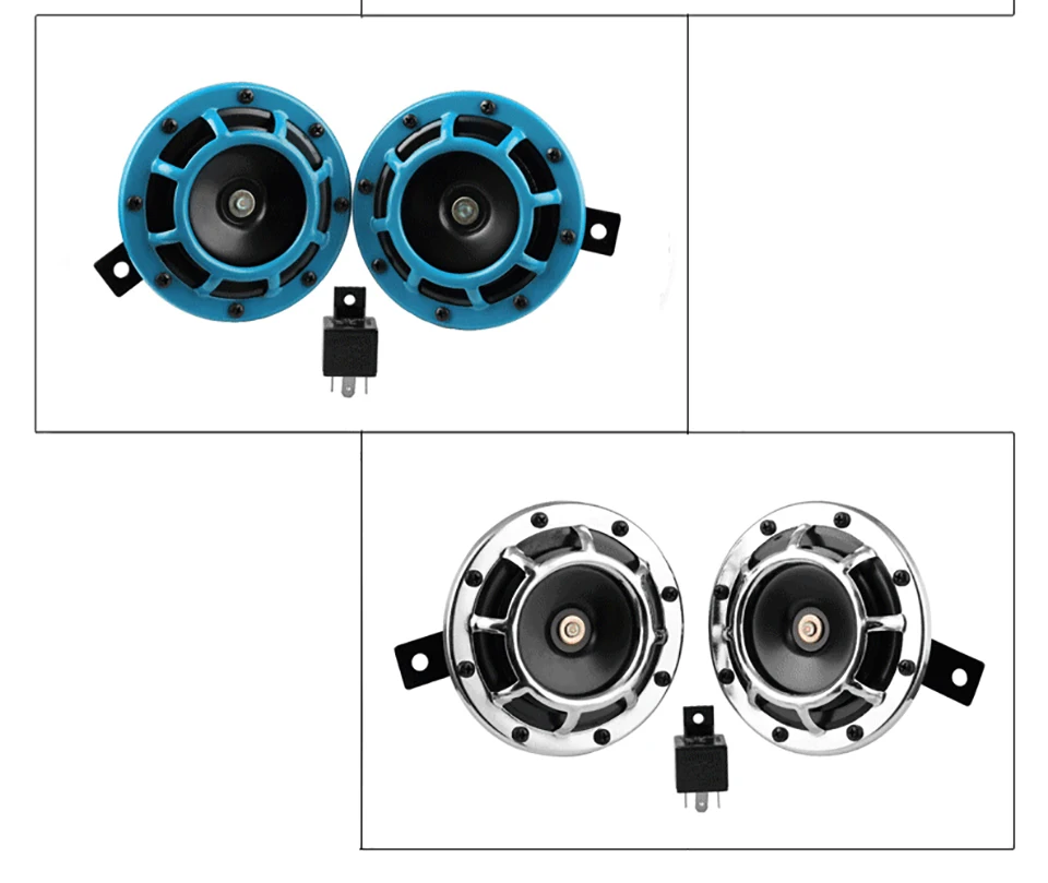 AOSHIKE громкий динамик алюминиевый сплав автомобильный Рог 12 В для грузовика мотоцикла рог бассейна высокое и низкое давление свисток рог с реле
