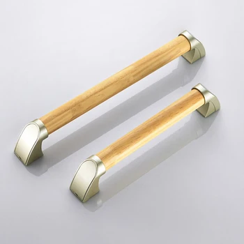 

Bathroom Grab Bar Toilet Shower Bathtub Handicap Support Balance Grab Bar Zinc alloy Pine Wood Non-slip Rubber Safety Rail