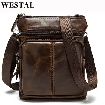 

WESTAL Women Bag ladies Genuine Leather Women Shoulder Bag Female Crossbody Bags Small Flap Casual Mini Messenger Bags 701