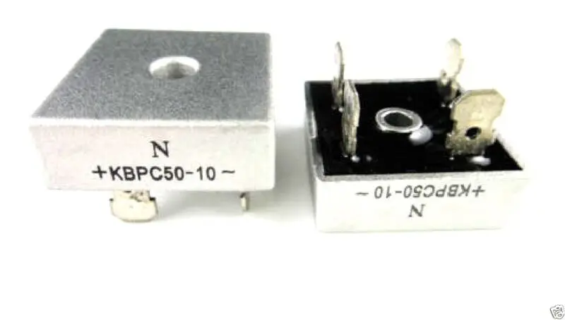 

10 50A 1000V Metal Case Bridge Rectifier KBPC5010