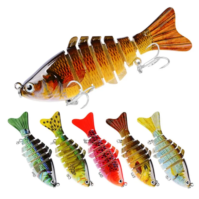 

Fishing Lures Multi-section Sinking Bionic Bait Artificial Food Fish Hard Lure 7 Knots Bait 10cm 15.5g Luya Wobblers Crankbaits