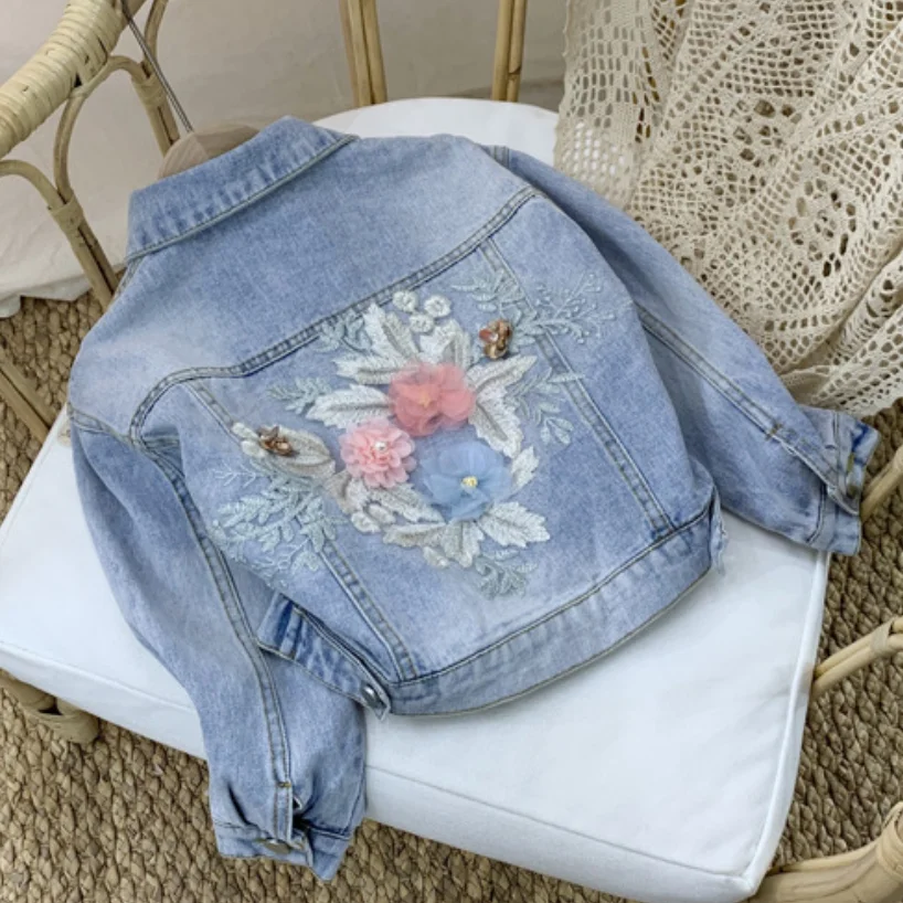 baby girl embroidered jeans