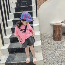 Детская летняя одежда г. Новые стильные популярные детские штаны в Корейском стиле однотонные Шорты для маленьких девочек детские брюки на пуговицах