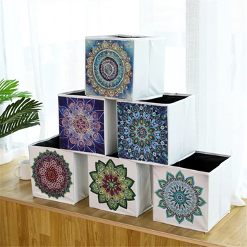 

Huacan Diamond Embroidery Art Storage 5D DIY Diamond Painting Special Shaped Mandala Handmade Home Storage
