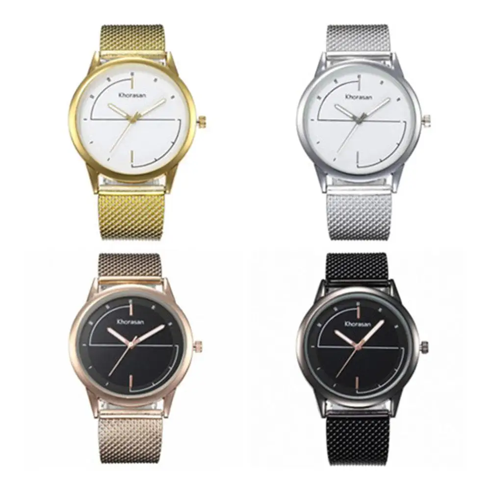 

Women Creative Round Dial Watch Fashion Simple Scale Quartz Watch Minimalist Quartz Wristwatch