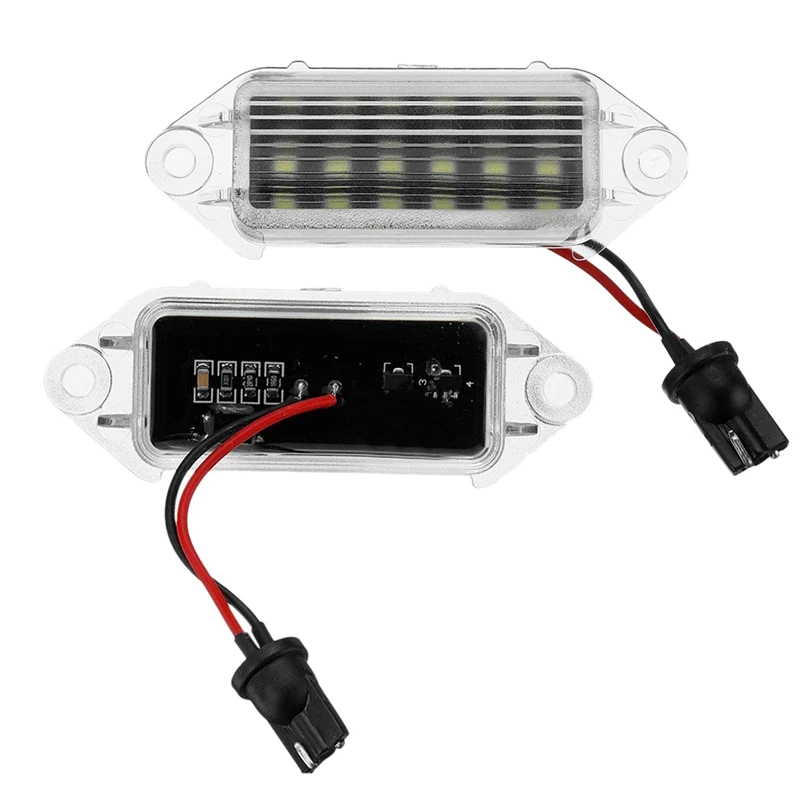 2 шт. без ошибок светодиодные лампы номерного знака 18Smd белый светодиодный