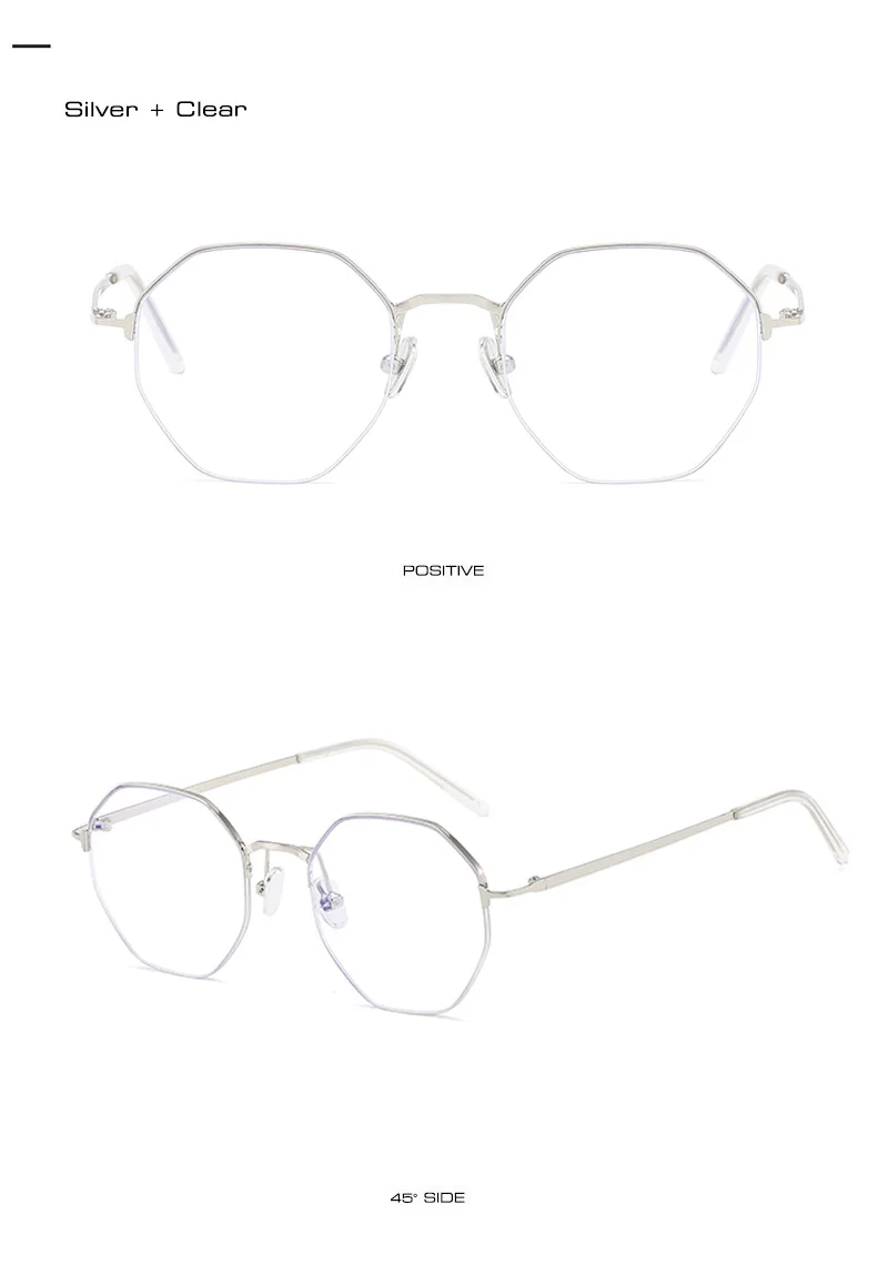 SHAUNA, Классическая Металлическая оправа, полуоправы, очки, Ретро стиль, Ретро стиль, для мужчин и женщин, анти-синий луч, очки