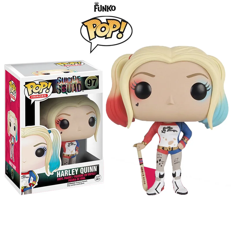 Funko-поп Джокер Харли Лига Справедливости Бэтмен против Супермена фильм винил экшн и игрушки Фигурки Коллекционная модель игрушки для детей