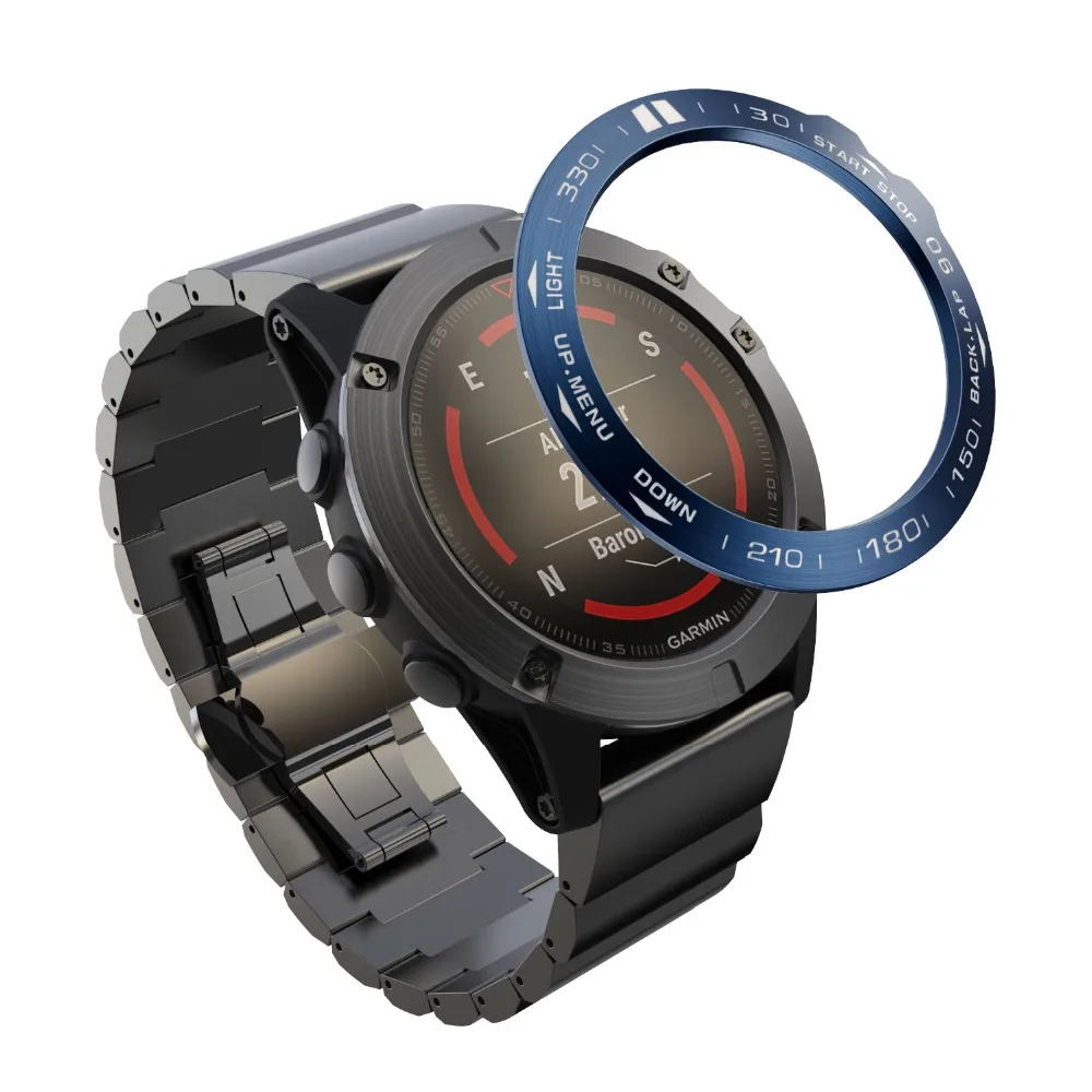 Для Garmin Fenix 5x 5xPlus 3 3HR Смарт-часы ободок кольцо для укладки волос рамка чехол Нержавеющая сталь чехол с защитой от царапин для макрообъектива