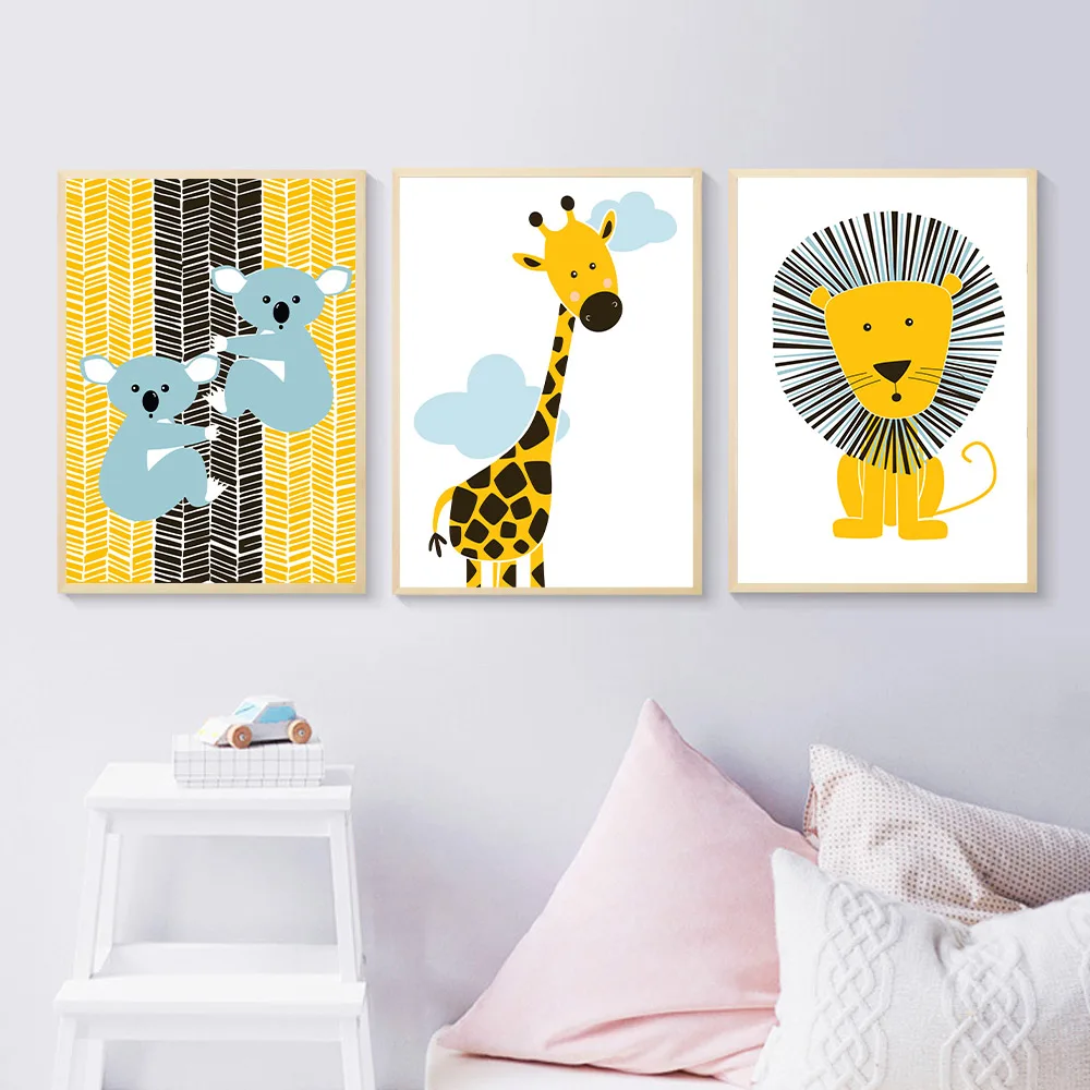 giraffe wall art for nursery