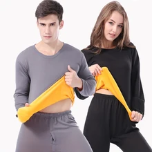 Нижнее белье зимнее мужское теплое термобелье пара мужские кальсоны набор второй тепловой женский кожи Vetement Homme