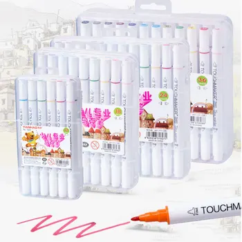 

12/24 Colors Dual Tip Watercolor Art Markers Art For Drawing Marker Pen Sketch Painting Paint Fine Colored Brush Pens Set